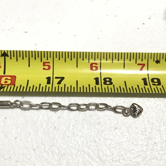 Brighton Pendant Necklace My Broken Crystal Heart Silver Plate 16.5-18.5" Chain - Picture 8 of 10